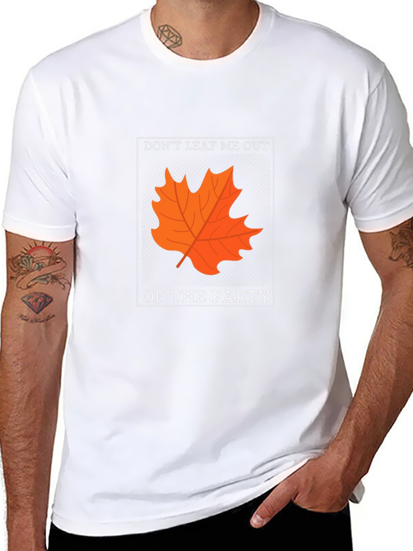 Dont Leaf Me Out T-Shirt - Autumn Pun Tee