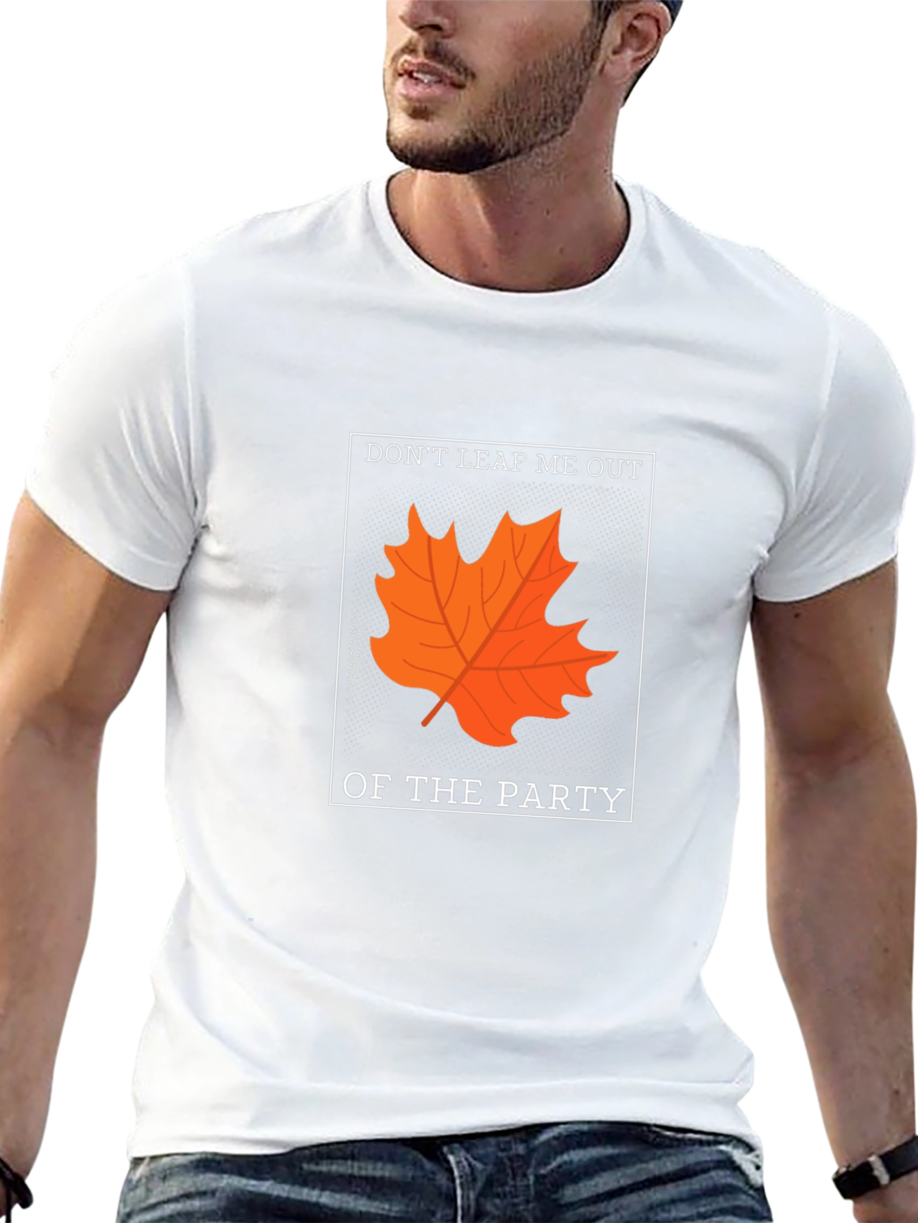 Dont Leaf Me Out T-Shirt - Autumn Pun Tee