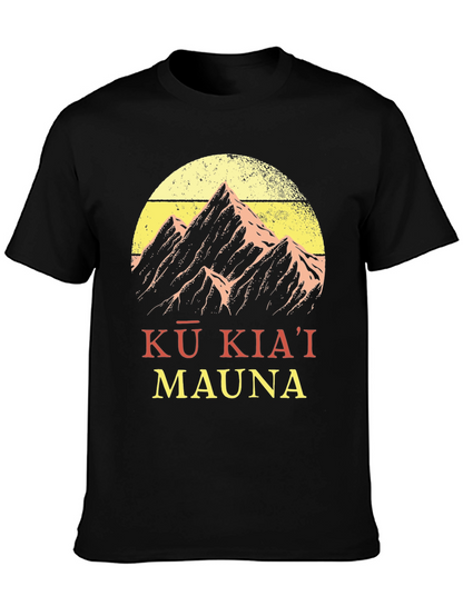 Kū Kiaʻi Mauna Graphic Tee - Mountain Design