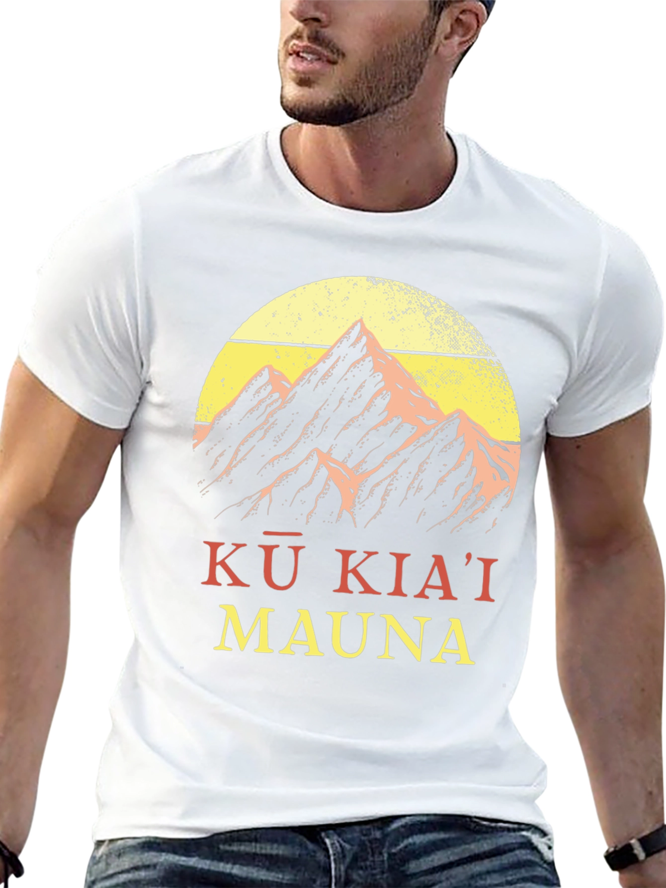 Kū Kiaʻi Mauna Graphic Tee - Mountain Design