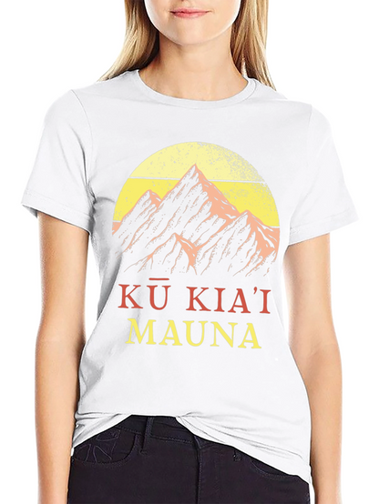 Kū Kiaʻi Mauna Graphic Tee - Mountain Design
