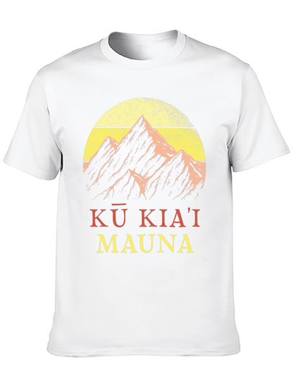 Kū Kiaʻi Mauna Graphic Tee - Mountain Design