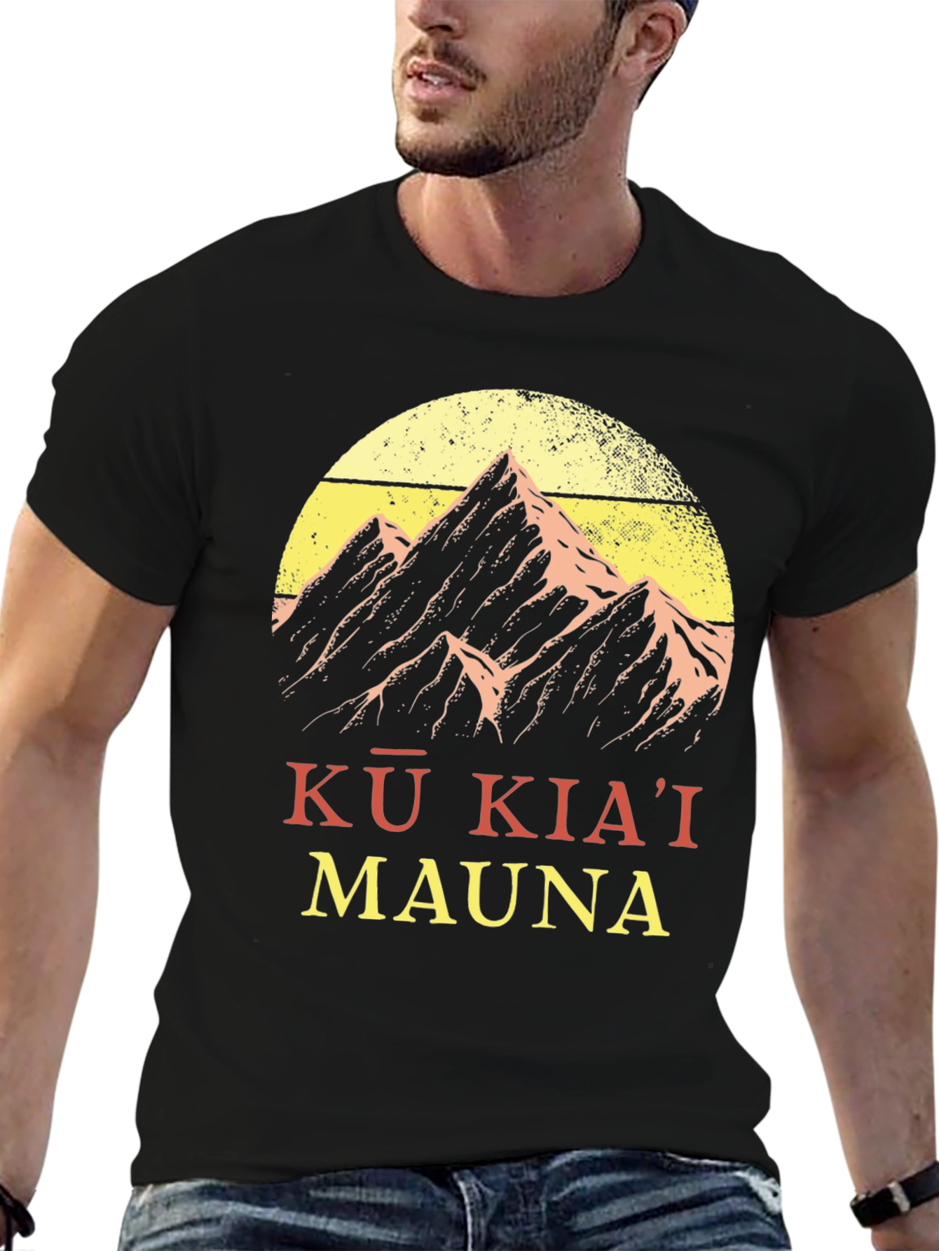 Kū Kiaʻi Mauna Graphic Tee - Mountain Design