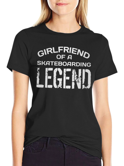 Skateboarding Legend Girlfriend Graphic Tee