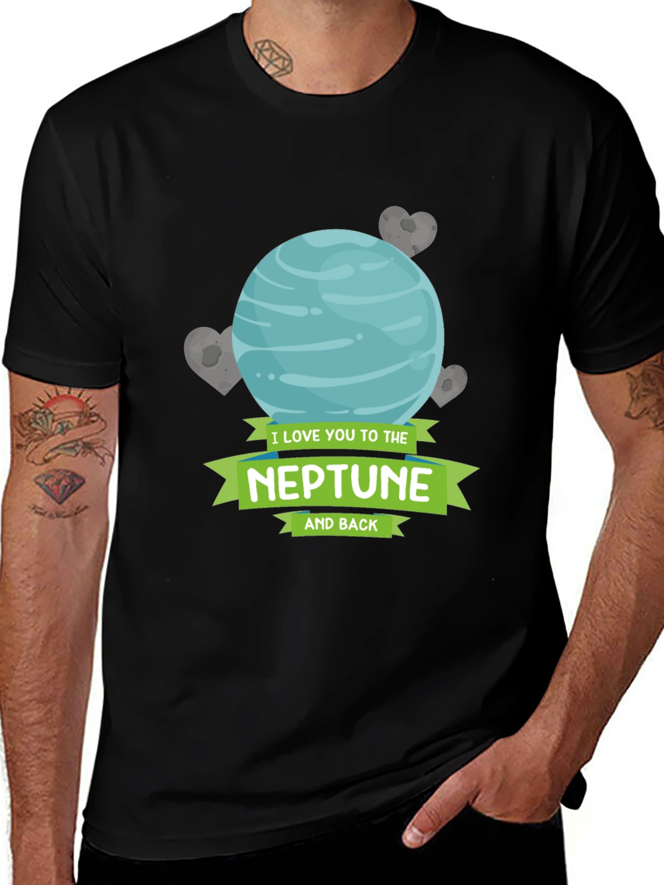 Neptune Love T-Shirt - Space Romance Tee