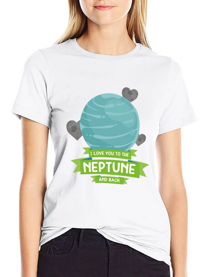 Neptune Love T-Shirt - Space Romance Tee