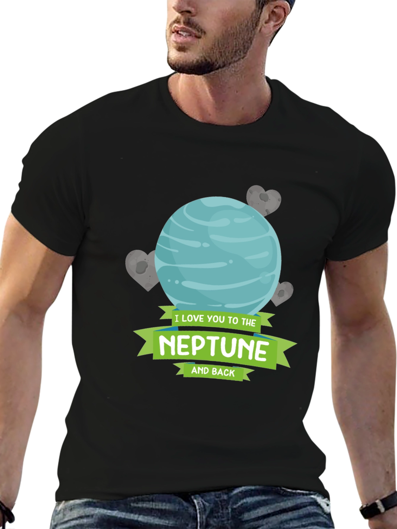 Neptune Love T-Shirt - Space Romance Tee
