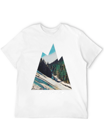 Rainier Mountain Graphic Tee - Black