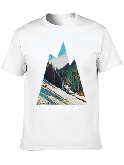 Rainier Mountain Graphic Tee - Black