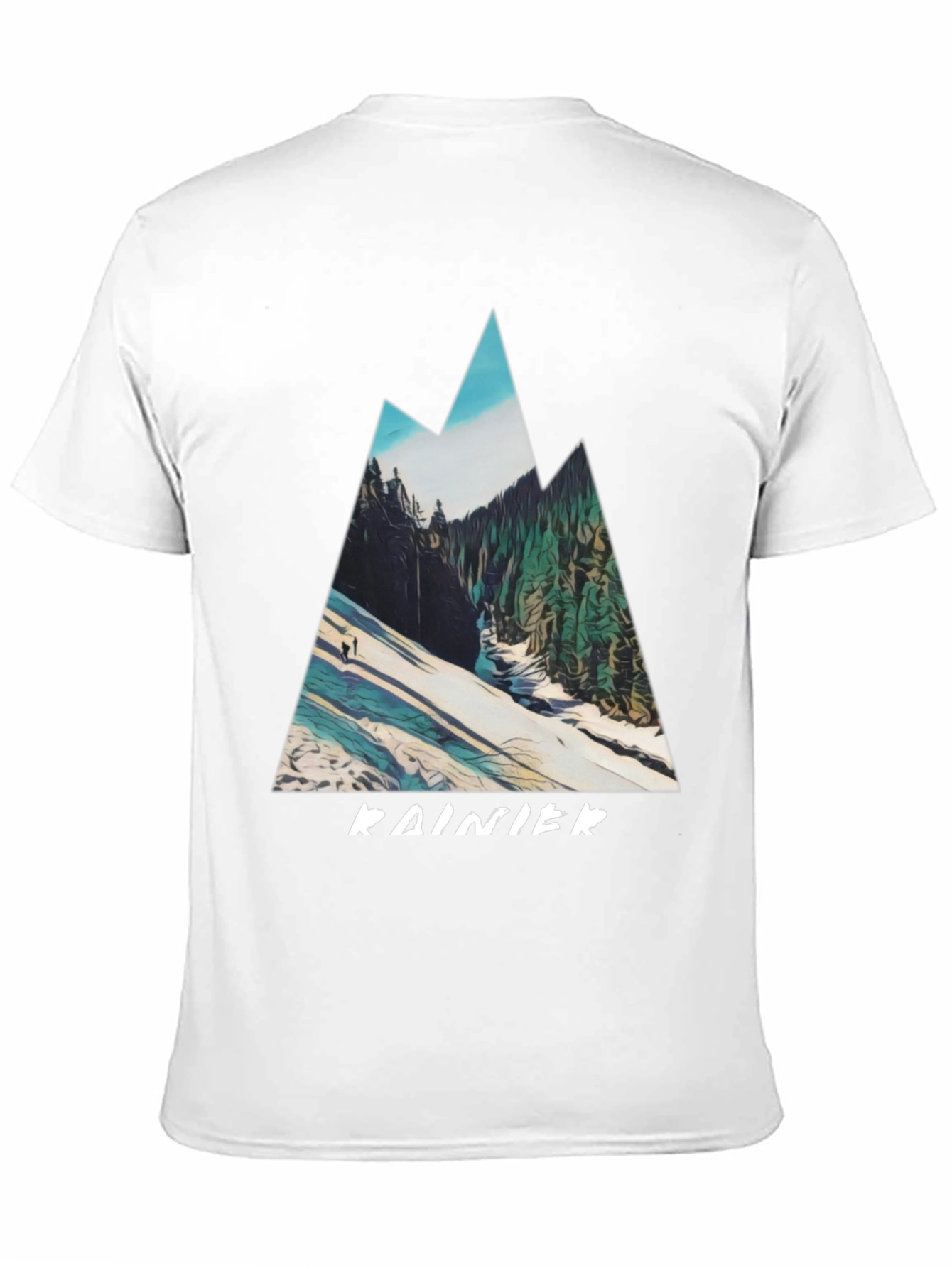 Rainier Mountain Graphic Tee - Black