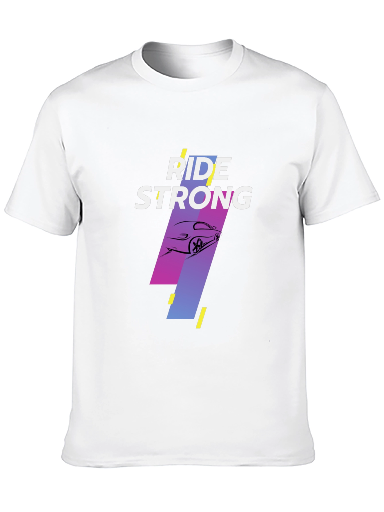 Ride Strong Graphic Tee - Black Cotton T-Shirt
