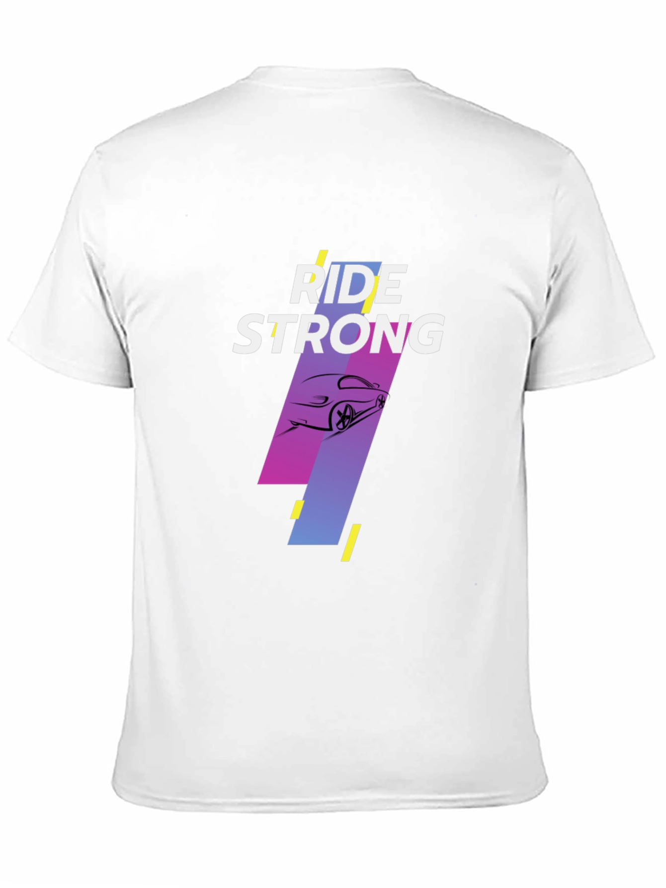 Ride Strong Graphic Tee - Black Cotton T-Shirt