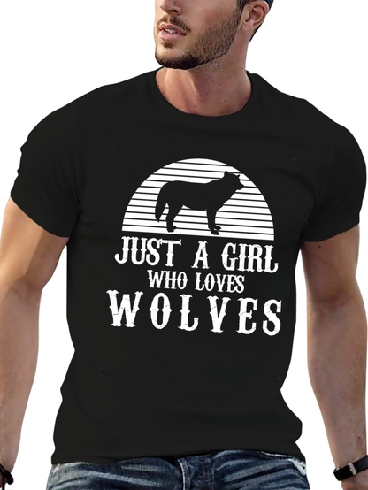 Just A Girl Who Loves Wolves T-Shirt