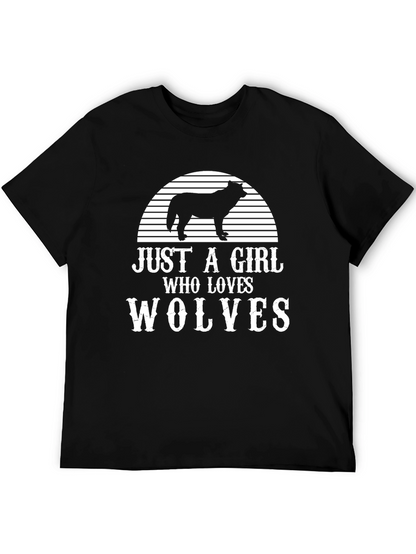 Just A Girl Who Loves Wolves T-Shirt