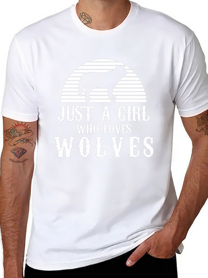 Just A Girl Who Loves Wolves T-Shirt