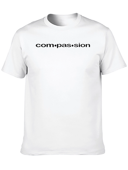 Compassion Black Crew Neck T-Shirt