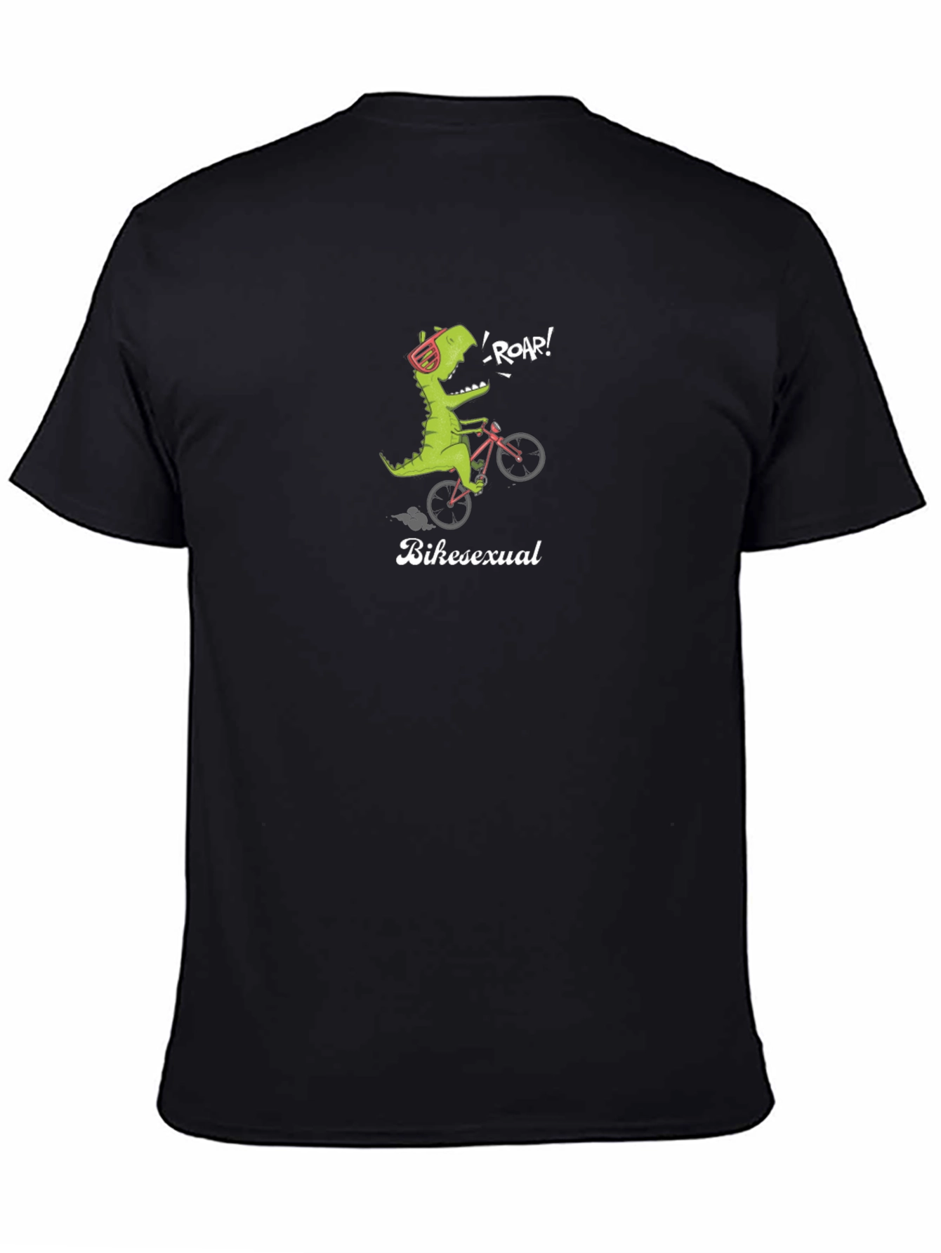 Bikesexual T-Shirt - Dinosaur On Bike