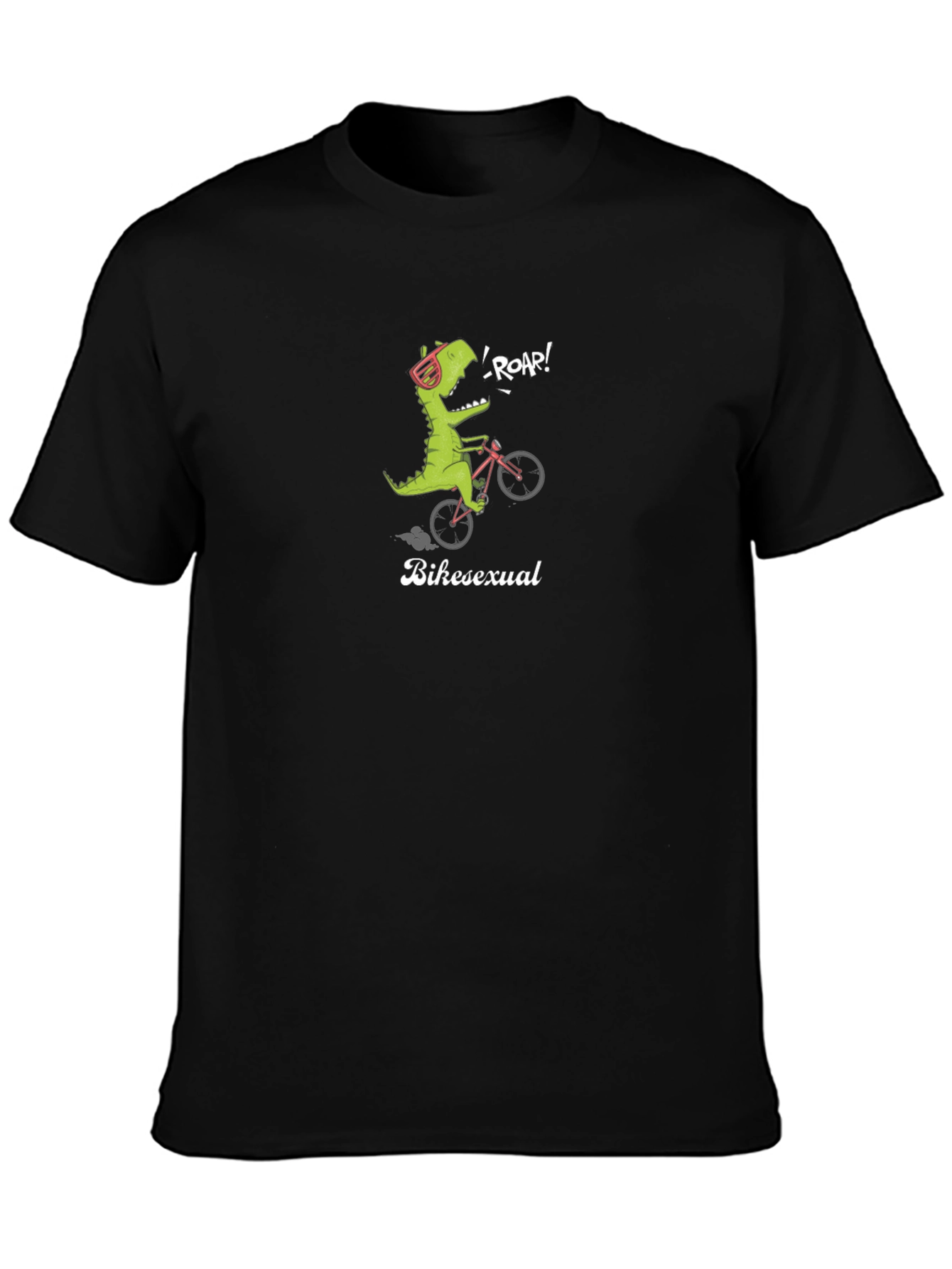 Bikesexual T-Shirt - Dinosaur On Bike