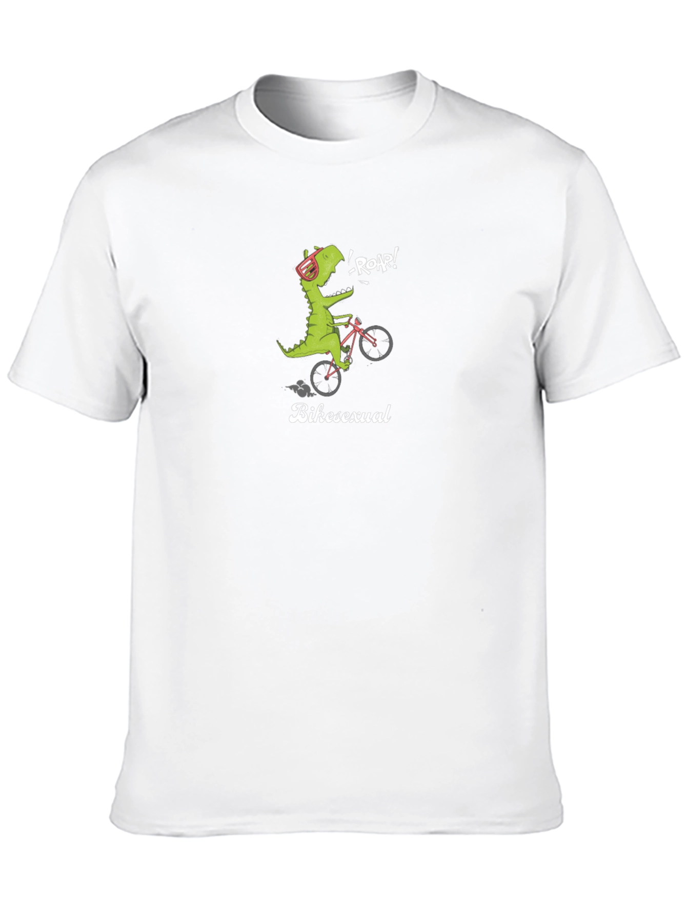 Bikesexual T-Shirt - Dinosaur On Bike