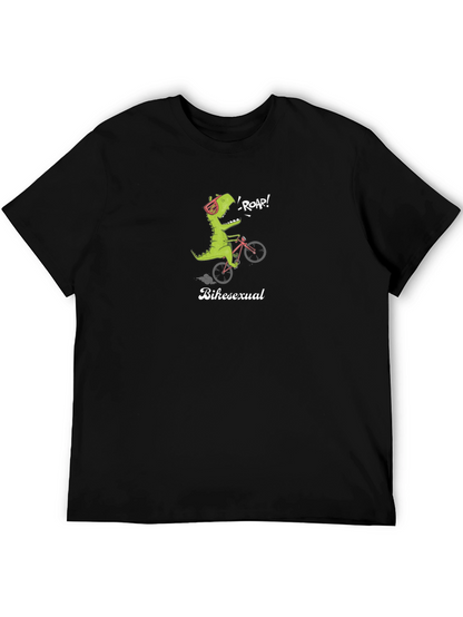Bikesexual T-Shirt - Dinosaur On Bike