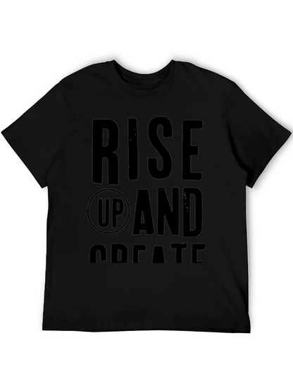 Rise Up and Create Graphic Tee - Black
