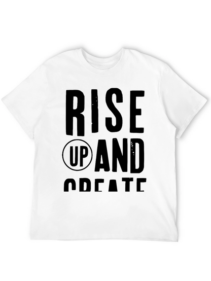Rise Up and Create Graphic Tee - Black