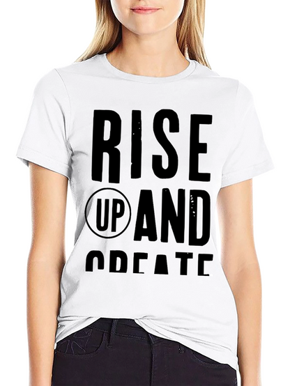 Rise Up and Create Graphic Tee - Black