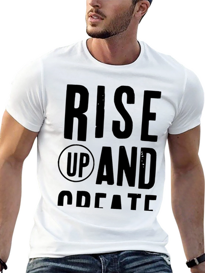 Rise Up and Create Graphic Tee - Black