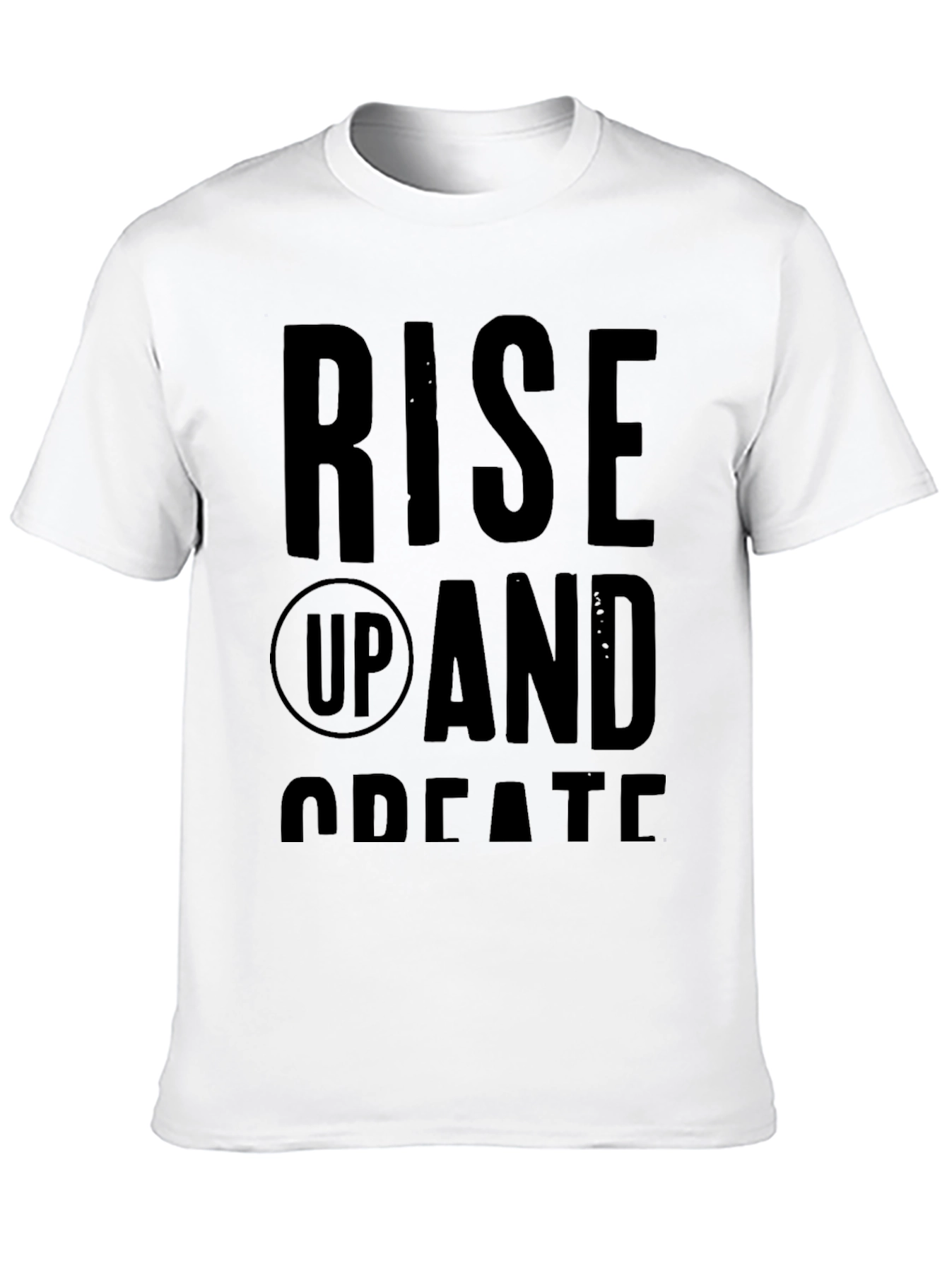 Rise Up and Create Graphic Tee - Black
