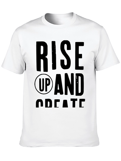 Rise Up and Create Graphic Tee - Black