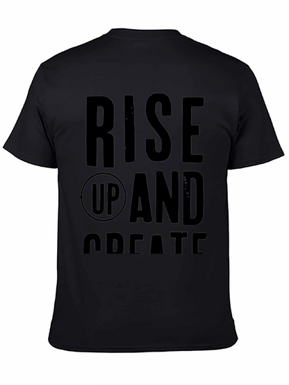 Rise Up and Create Graphic Tee - Black