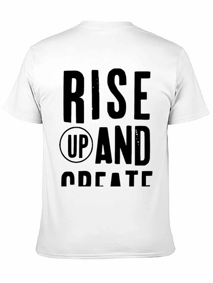 Rise Up and Create Graphic Tee - Black