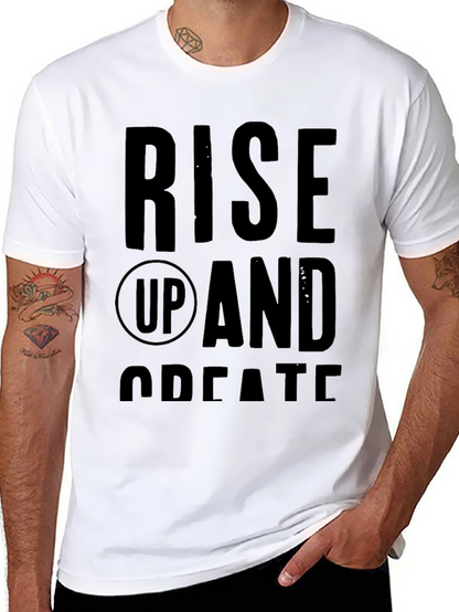 Rise Up and Create Graphic Tee - Black