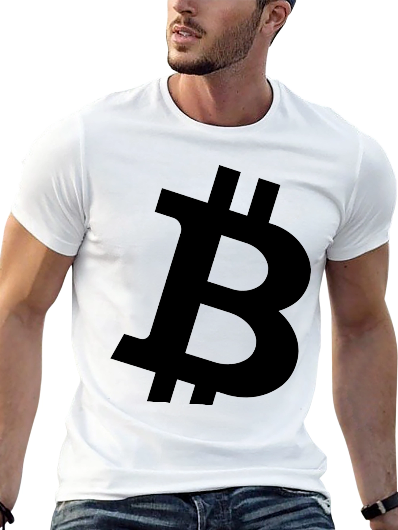 Bitcoin Logo Black T-Shirt - Crypto Currency
