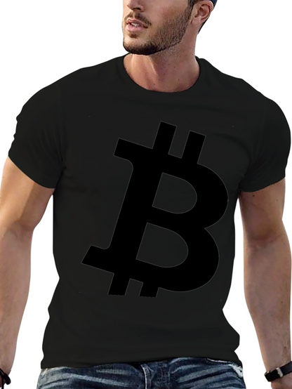 Bitcoin Logo Black T-Shirt - Crypto Currency