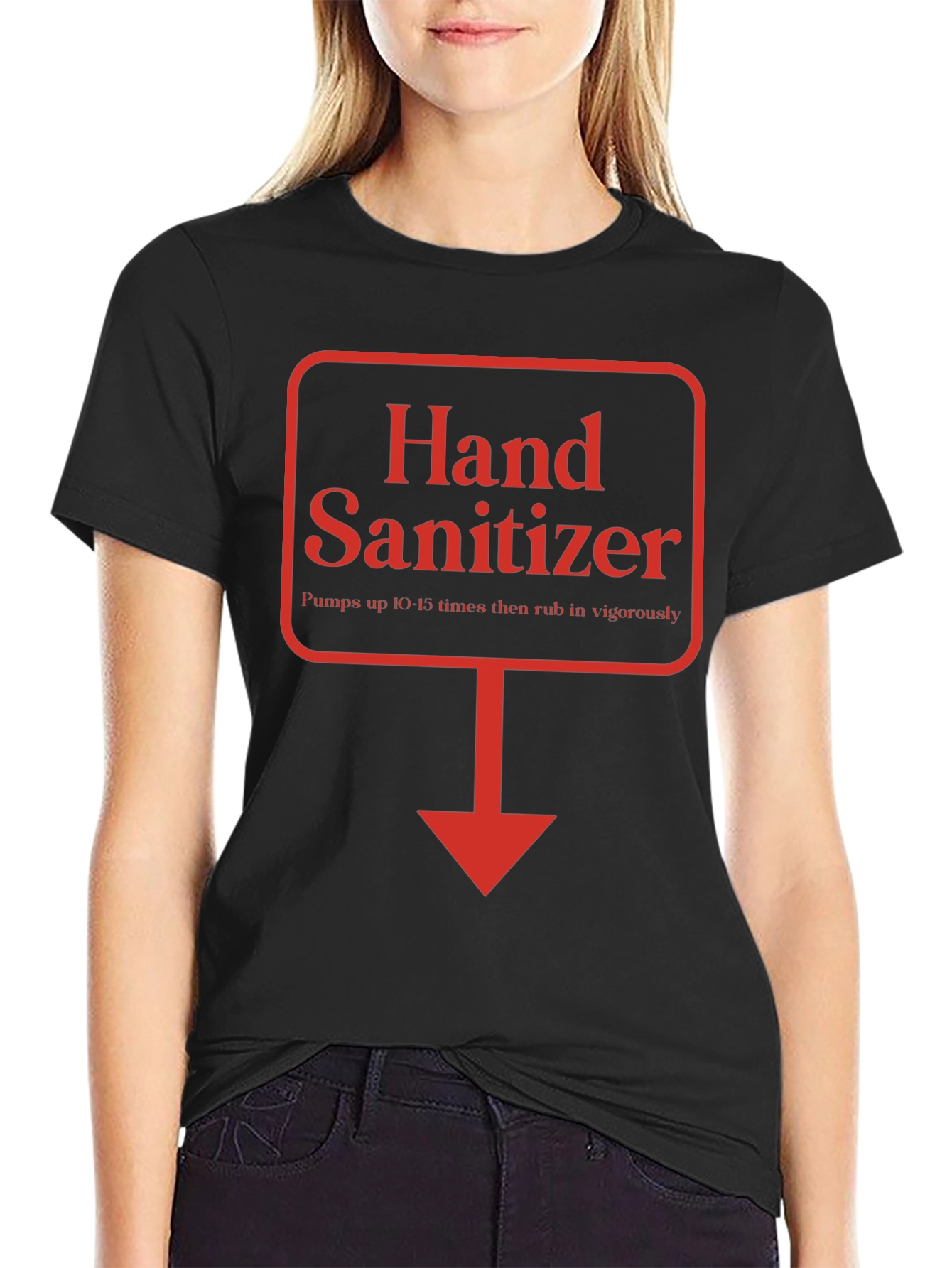 Hand Sanitizer Funny Directions T-Shirt