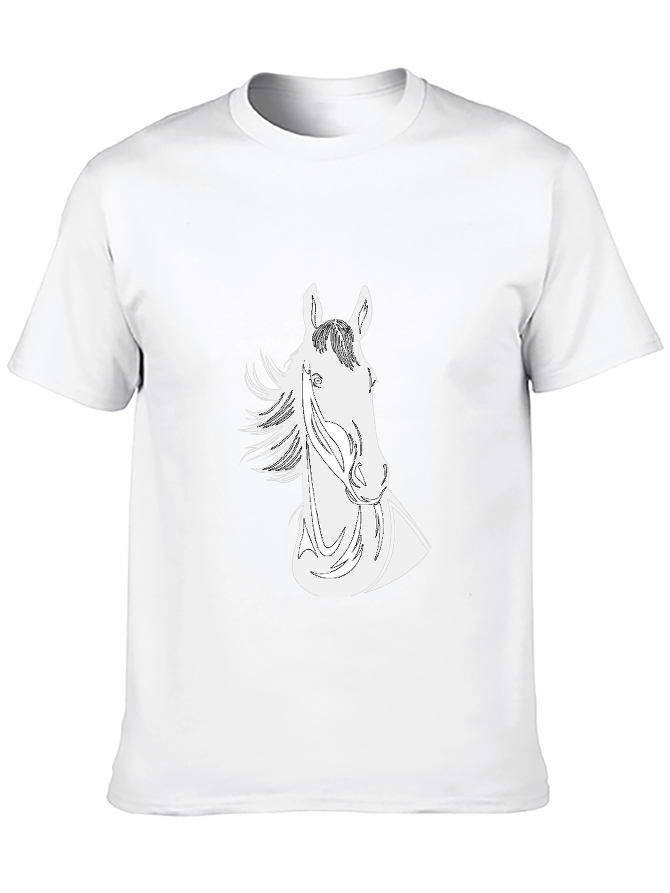 Black Horse Graphic Tee - Stylish and Unique!