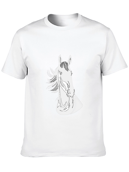Black Horse Graphic Tee - Stylish and Unique!