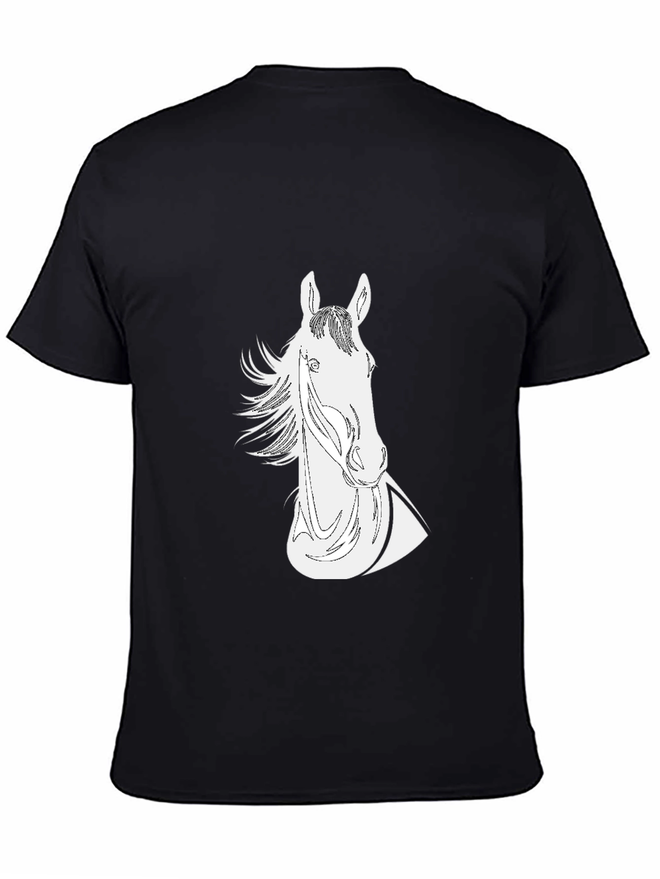 Black Horse Graphic Tee - Stylish and Unique!