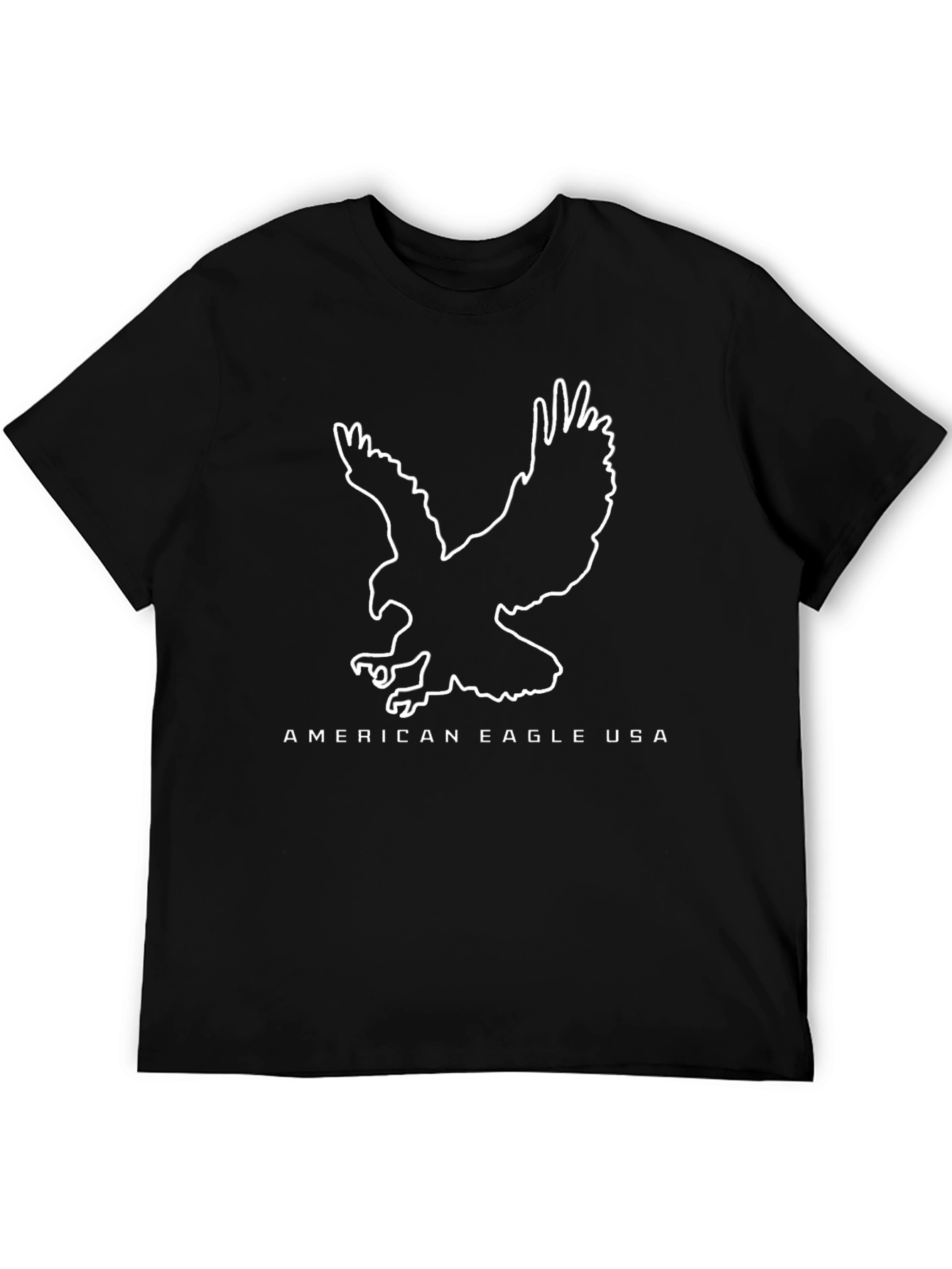 American Eagle USA Graphic Black T-Shirt