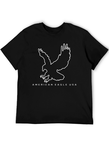 American Eagle USA Graphic Black T-Shirt