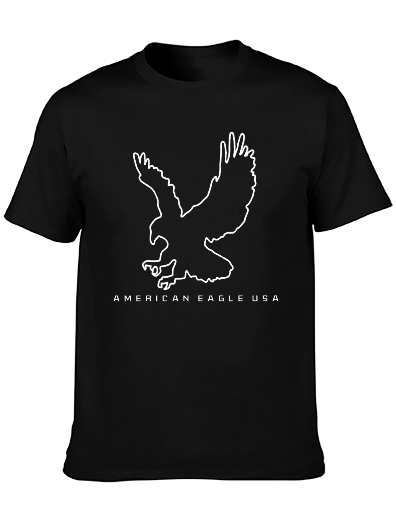 American Eagle USA Graphic Black T-Shirt