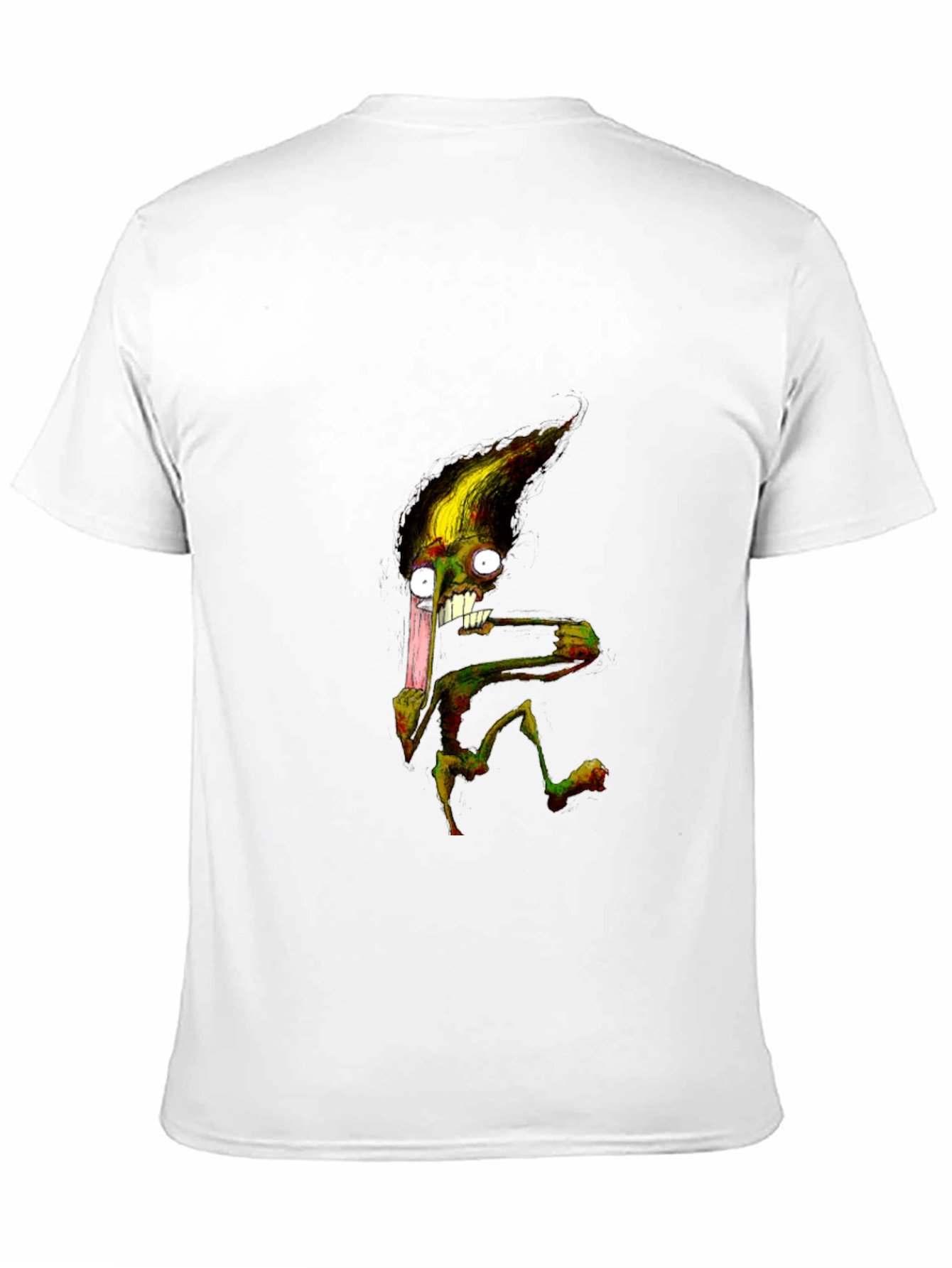 Monster Graphic T-Shirt - Black Crew Neck