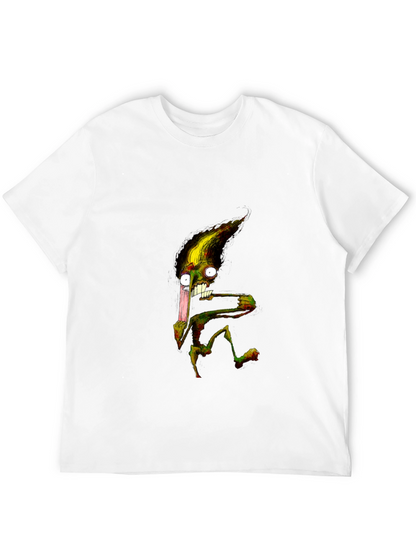 Monster Graphic T-Shirt - Black Crew Neck