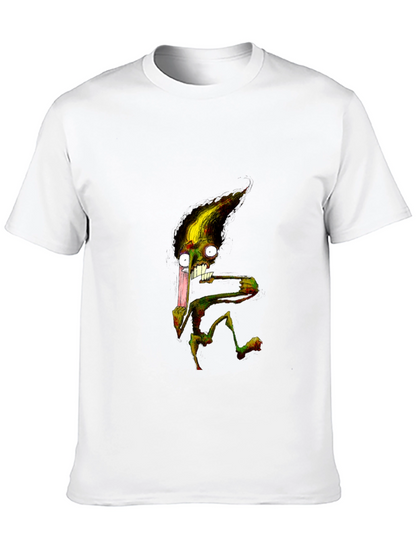 Monster Graphic T-Shirt - Black Crew Neck