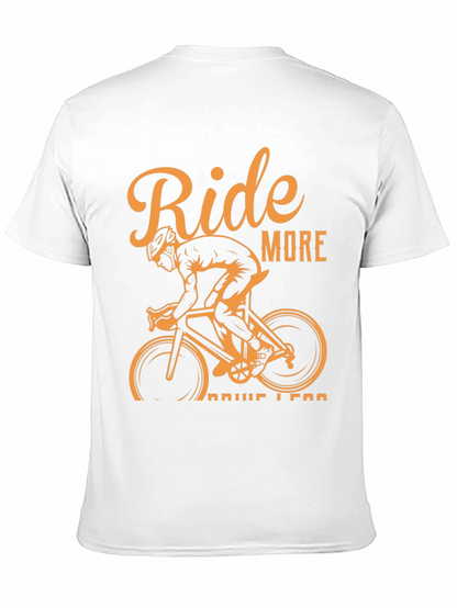 Ride More Drive Less Black Graphic Tee