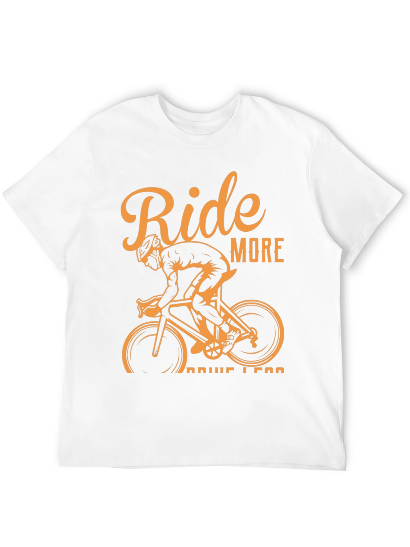 Ride More Drive Less Black Graphic Tee