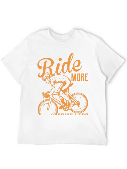 Ride More Drive Less Black Graphic Tee