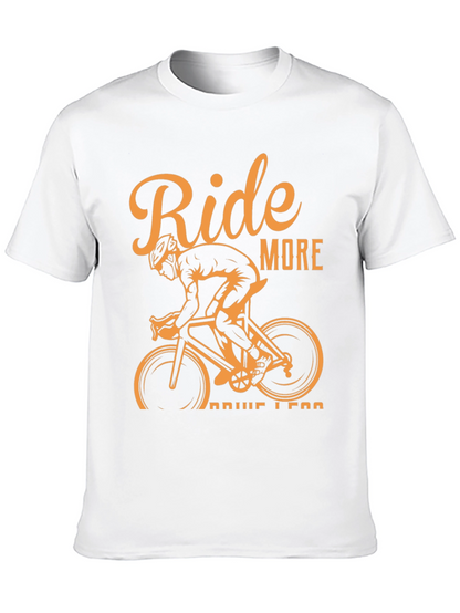 Ride More Drive Less Black Graphic Tee