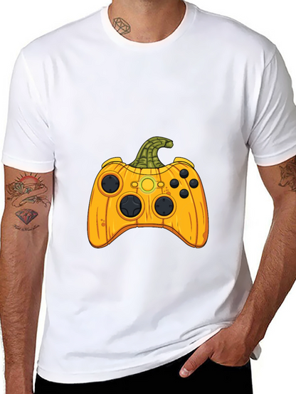 Gamer Halloween Pumpkin Controller T-Shirt
